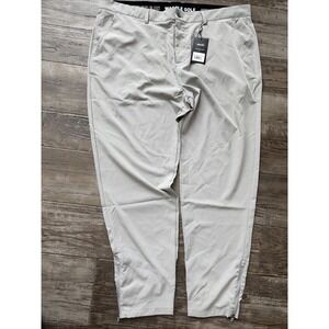 NWT Waggle Greenside Jogger Gray Golf Pants Mens Size 40 x 30 Grey Ankle-Zip